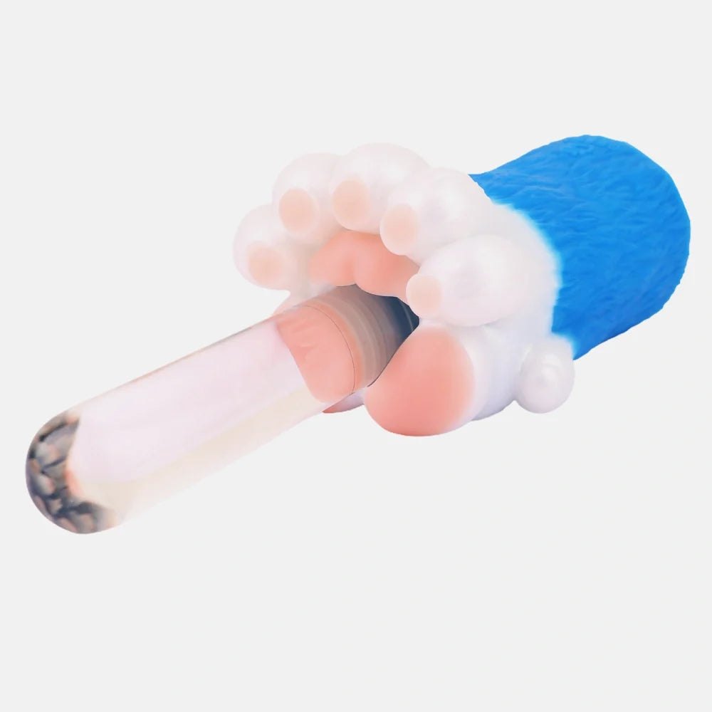 Bear Paw Masturbator Electric Blue - Male Masturbator Toy