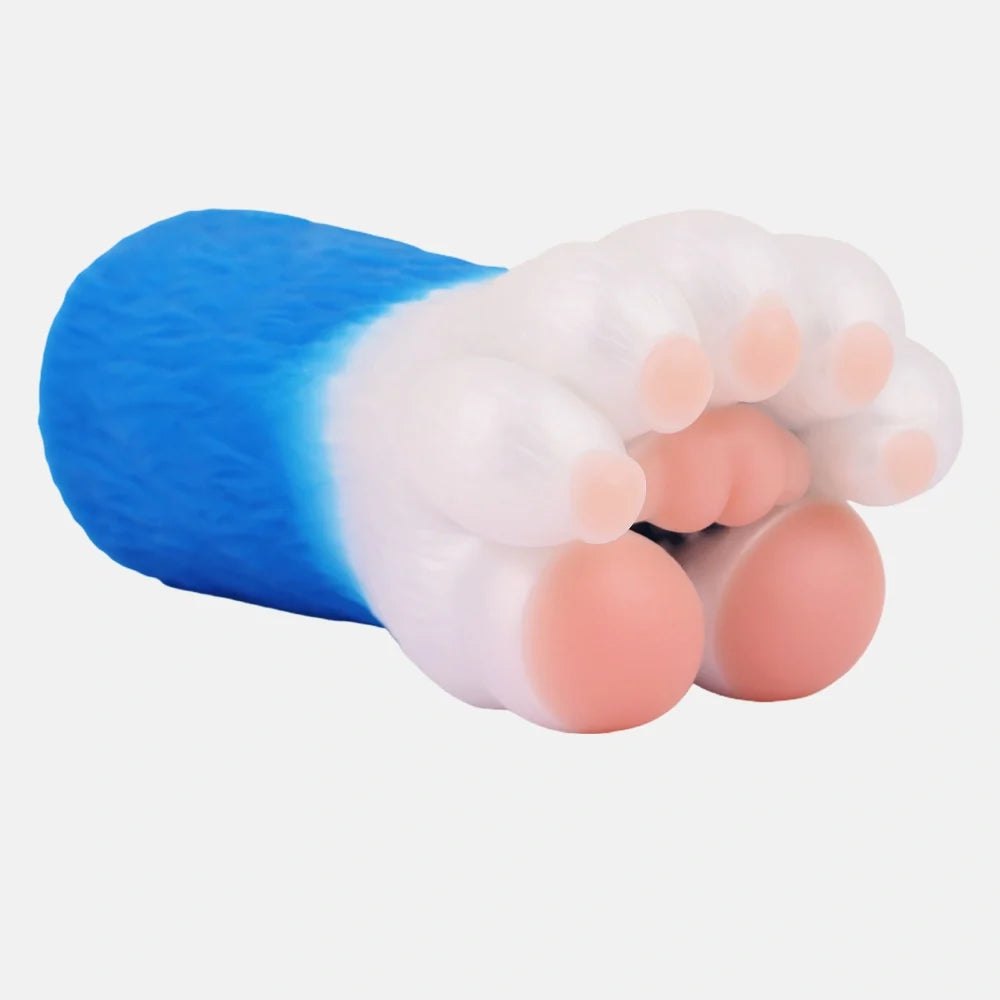 Bear Paw Masturbator Electric Blue - Male Masturbator Toy