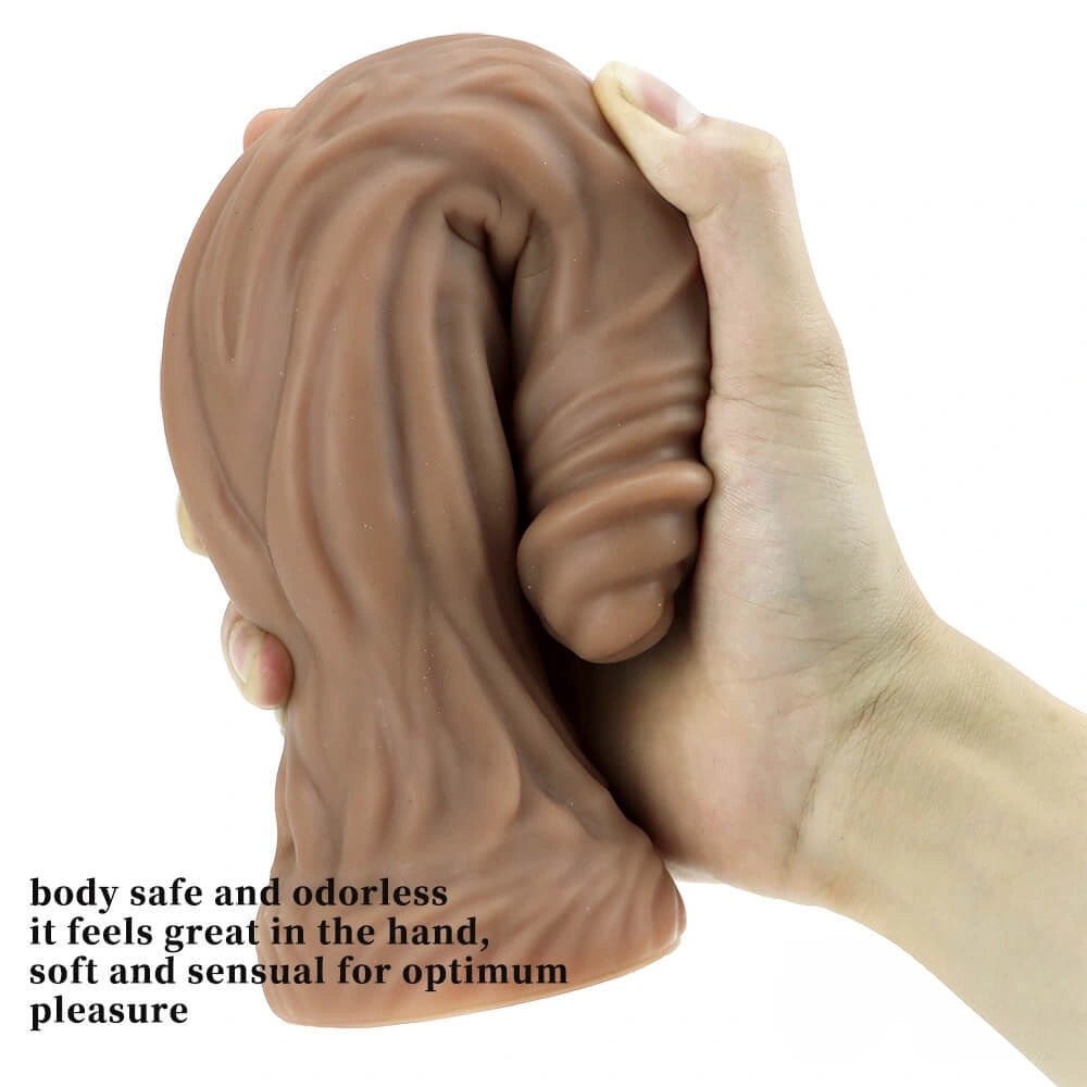 Bearded Fantasy Dildo 11 In - Silicone Fantasy Dildo