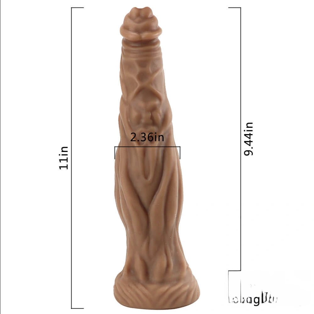 Bearded Fantasy Dildo 11 In - Silicone Fantasy Dildo