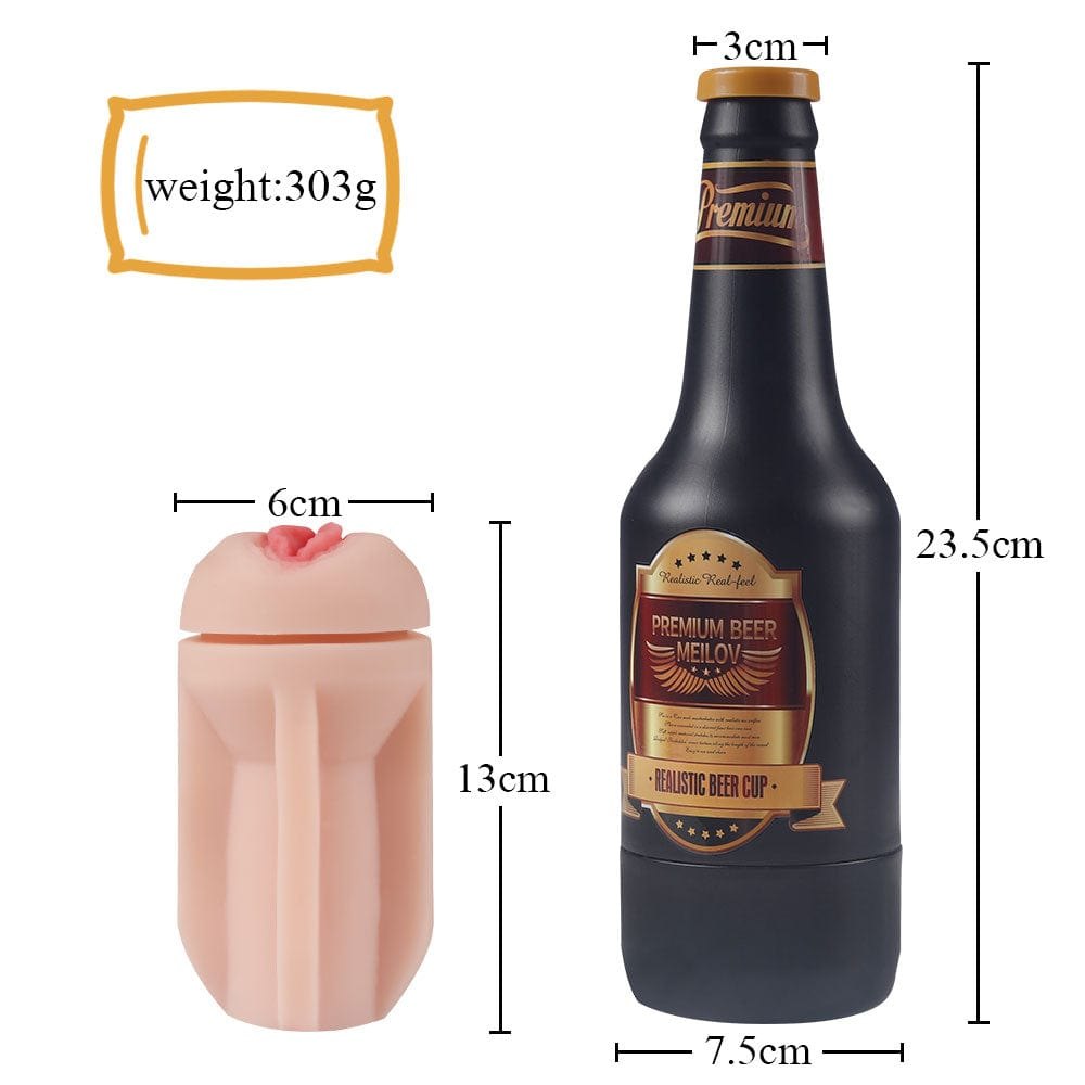 Beer Bottle Style Masturbation Cup - Male Masturbator