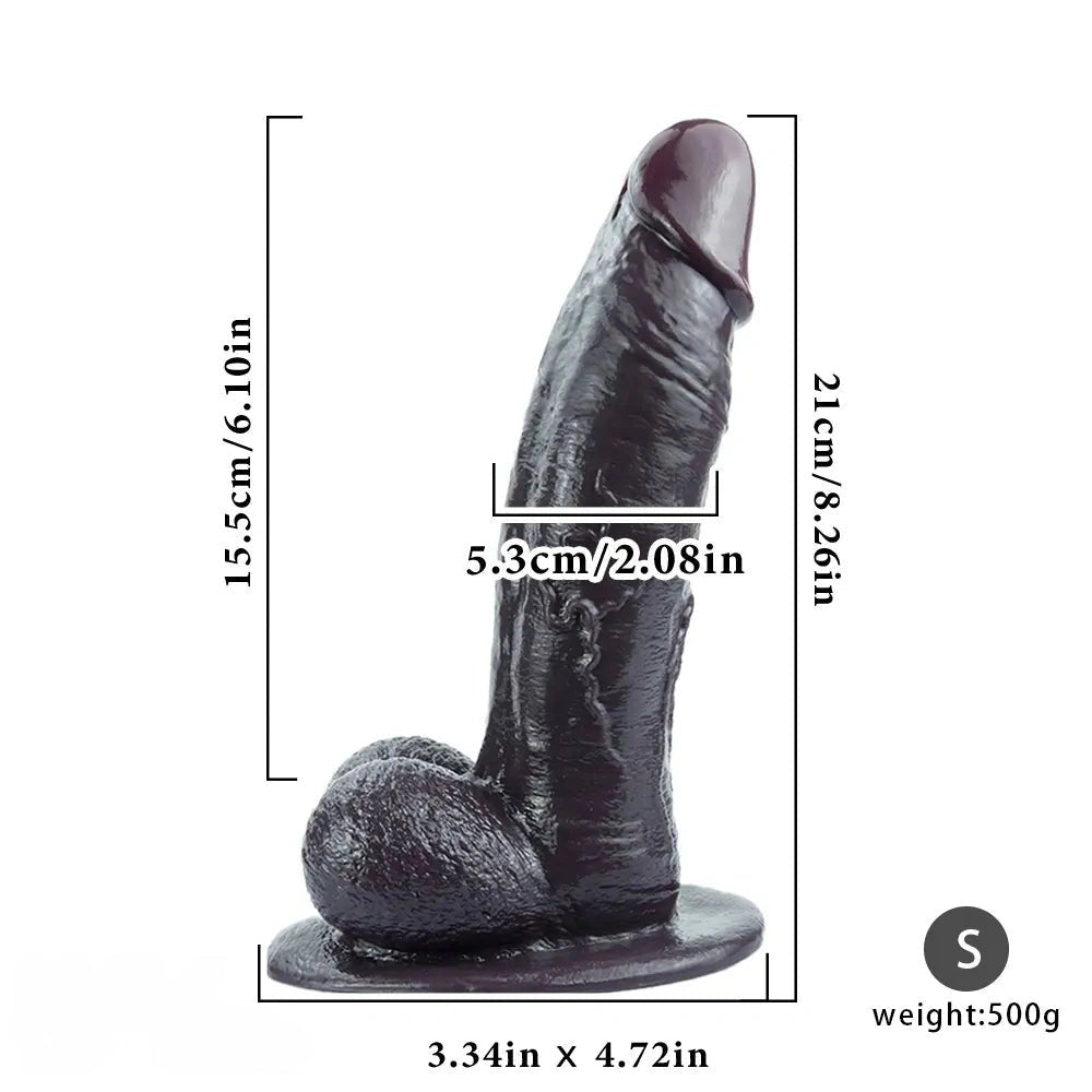 Bendable Silicone Cock Dildo - Suction Cup Dildo