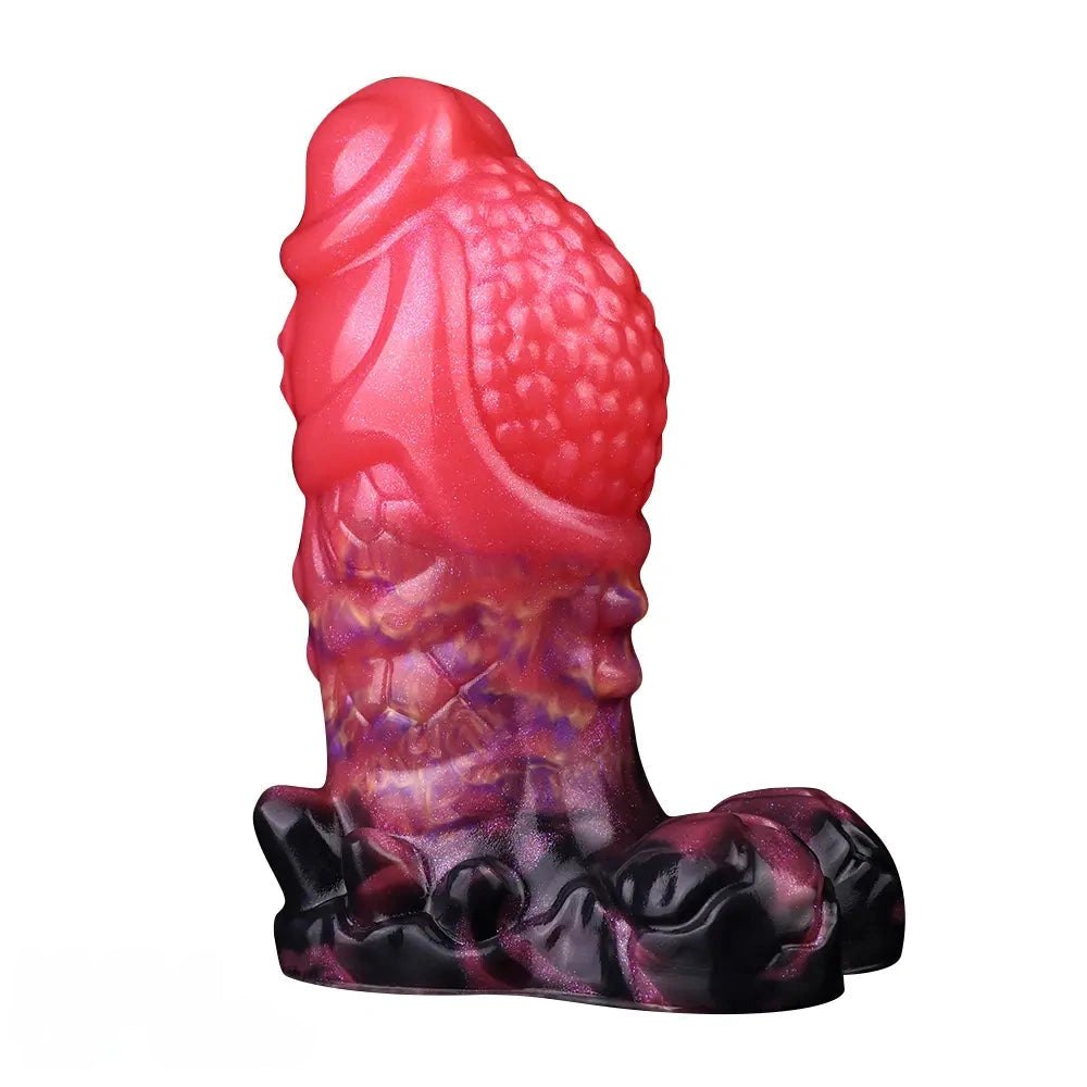 Berry Textured Fantasy Dildo - Fantasy Silicone Dildo