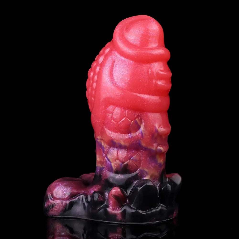 Berry Textured Fantasy Dildo - Fantasy Silicone Dildo