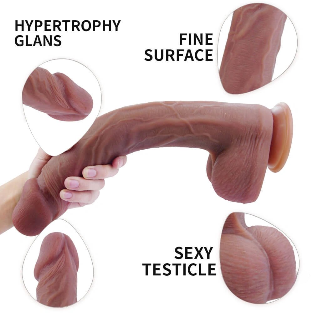 Big Glans Suction Cup Dildo - Realistic Silicone Dildo