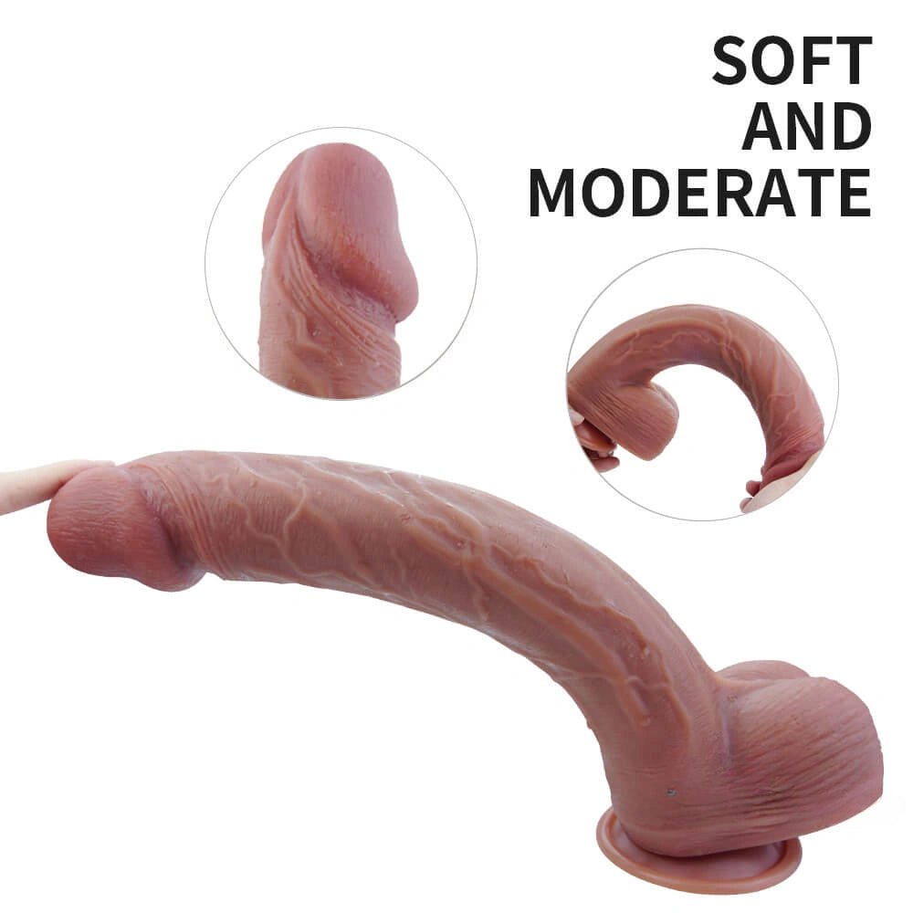 Big Glans Suction Cup Dildo - Realistic Silicone Dildo