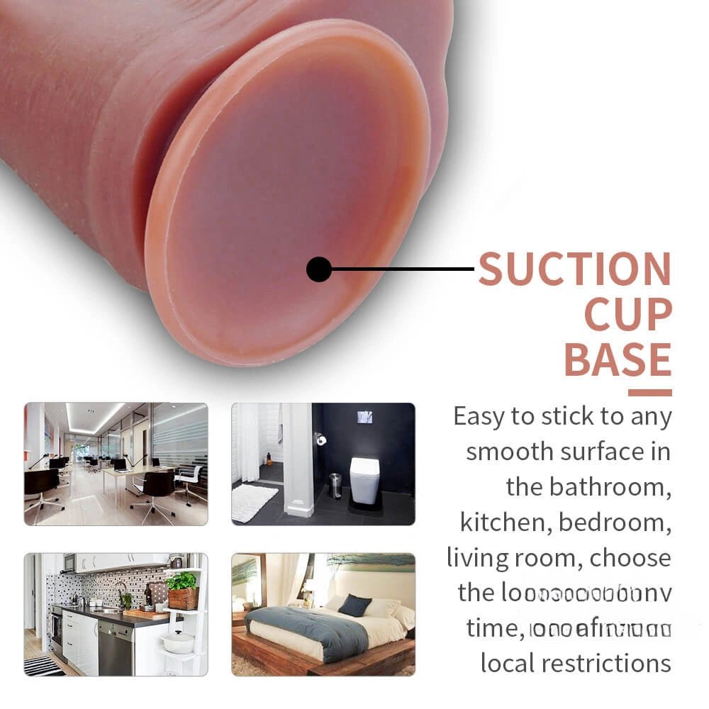 Big Glans Suction Cup Dildo - Realistic Silicone Dildo