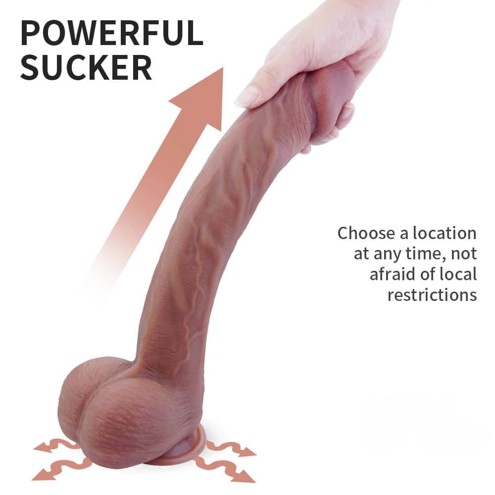 Big Glans Suction Cup Dildo - Realistic Silicone Dildo
