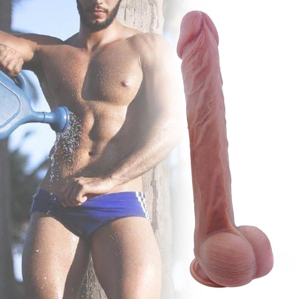 Big Glans Suction Cup Dildo - Realistic Silicone Dildo