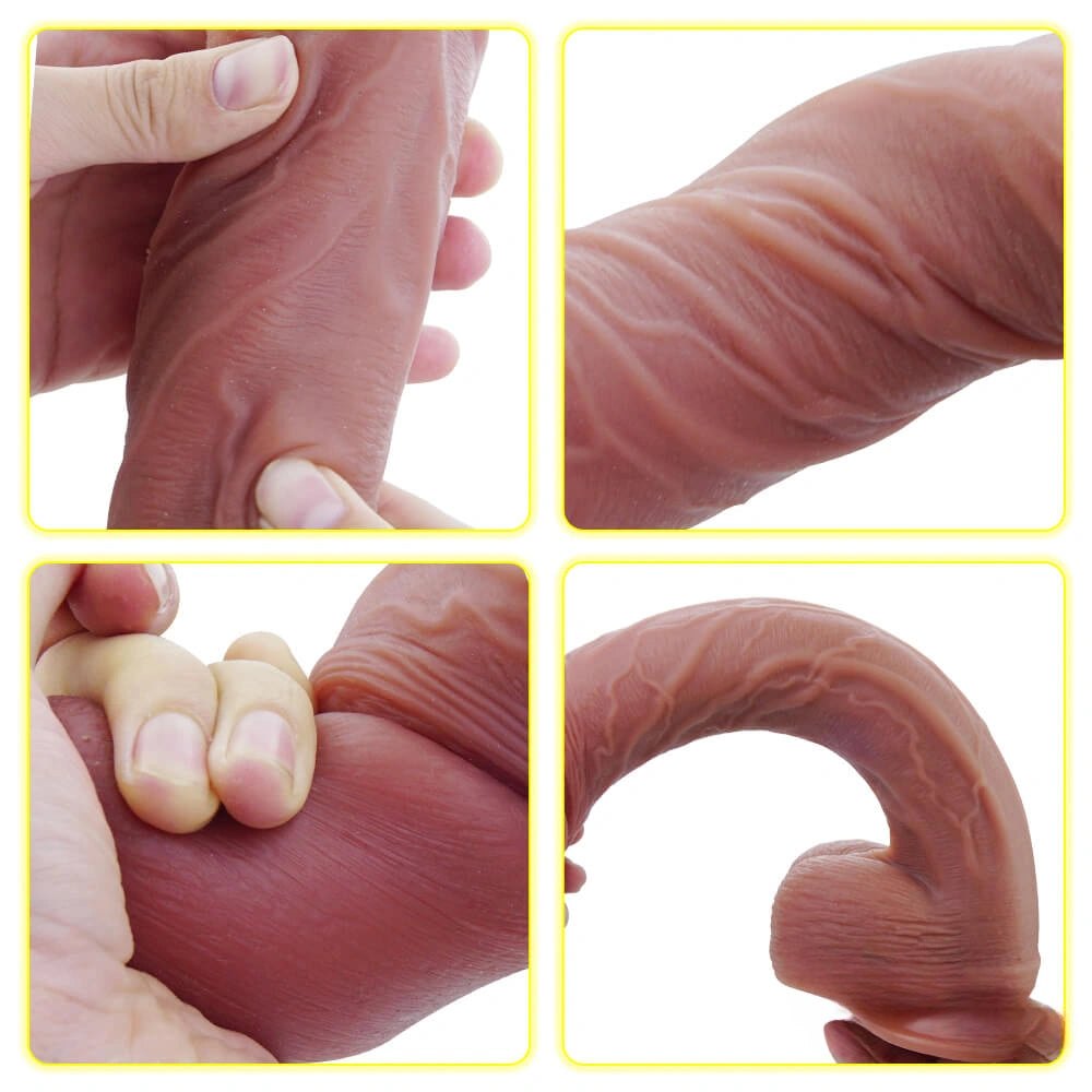 Big Glans Suction Cup Dildo - Realistic Silicone Dildo