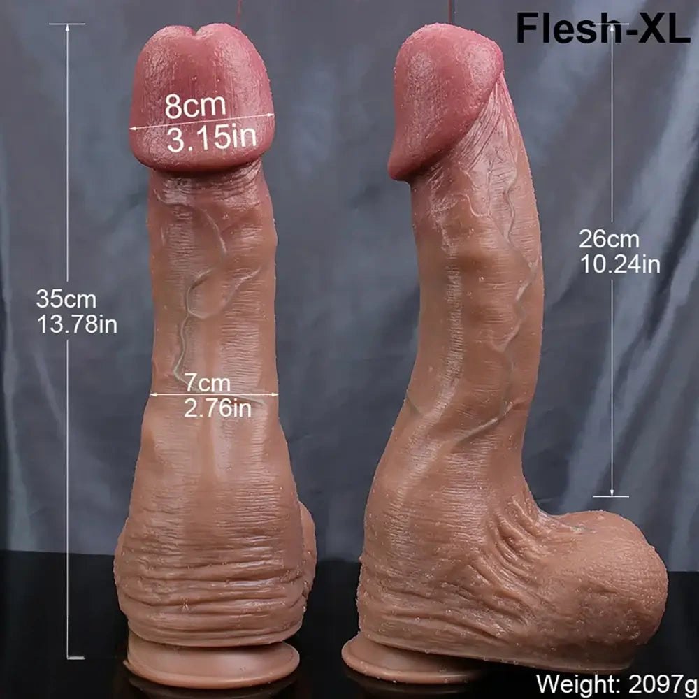 Big Glans Realistic Dildo - Huge Thick Silicone Dildo
