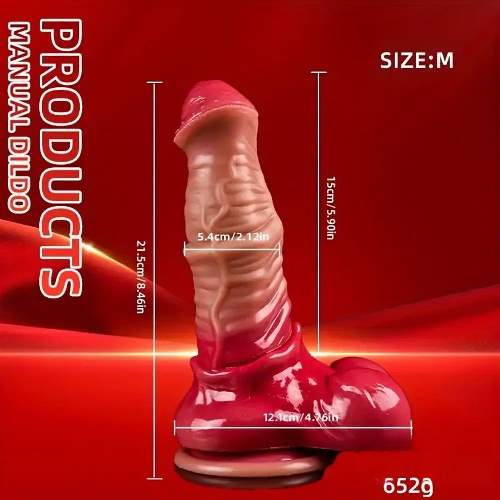 Big Horse Style Dildo - Large Knotted Animal Dildo