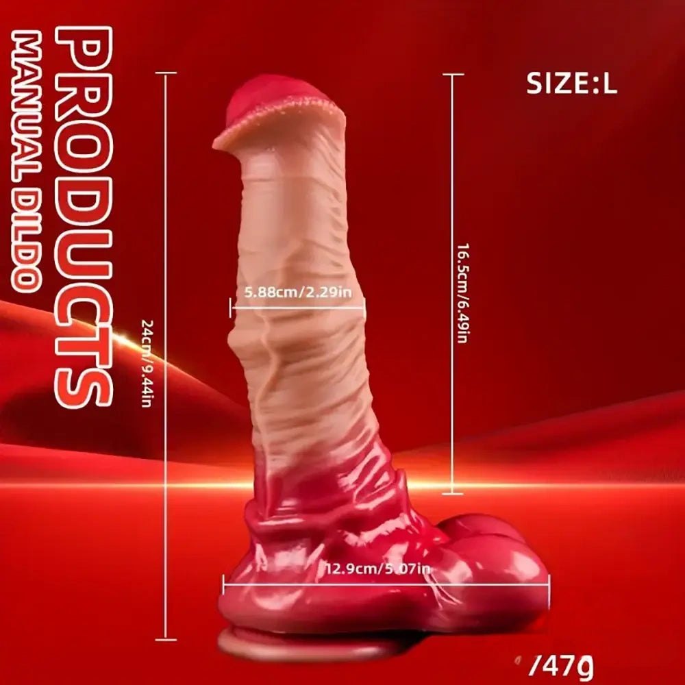 Big Horse Style Dildo - Large Knotted Animal Dildo