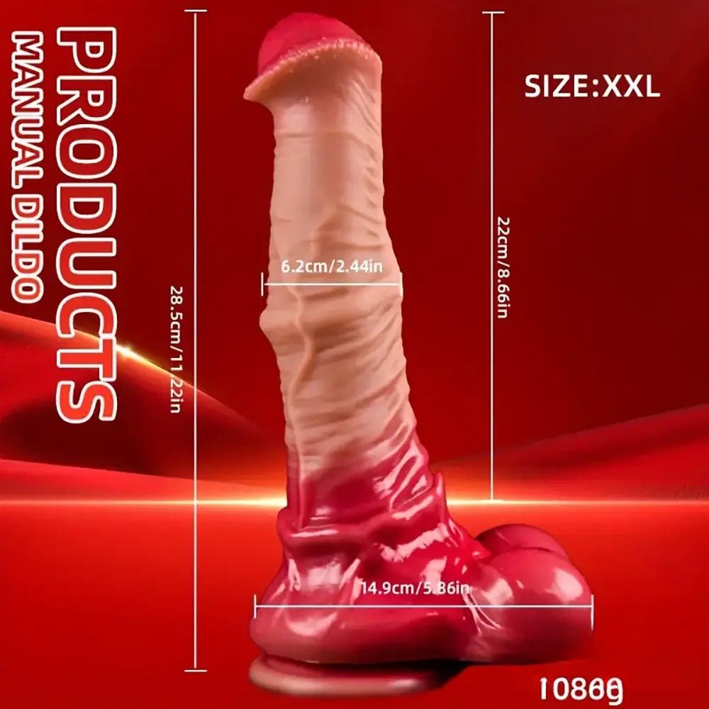 Big Horse Style Dildo - Large Knotted Animal Dildo