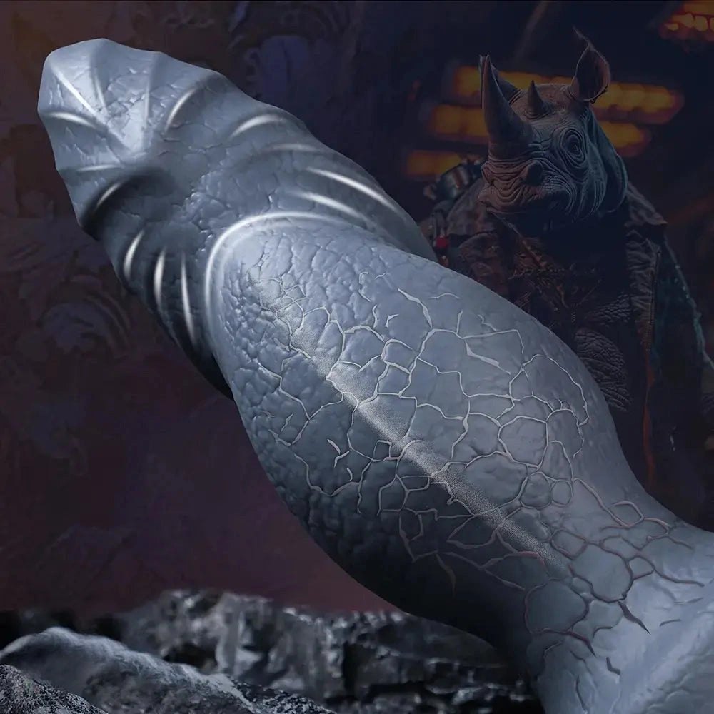 11in Big Knot Fantasy Dildo - Silicone Knotted Animal Dildo