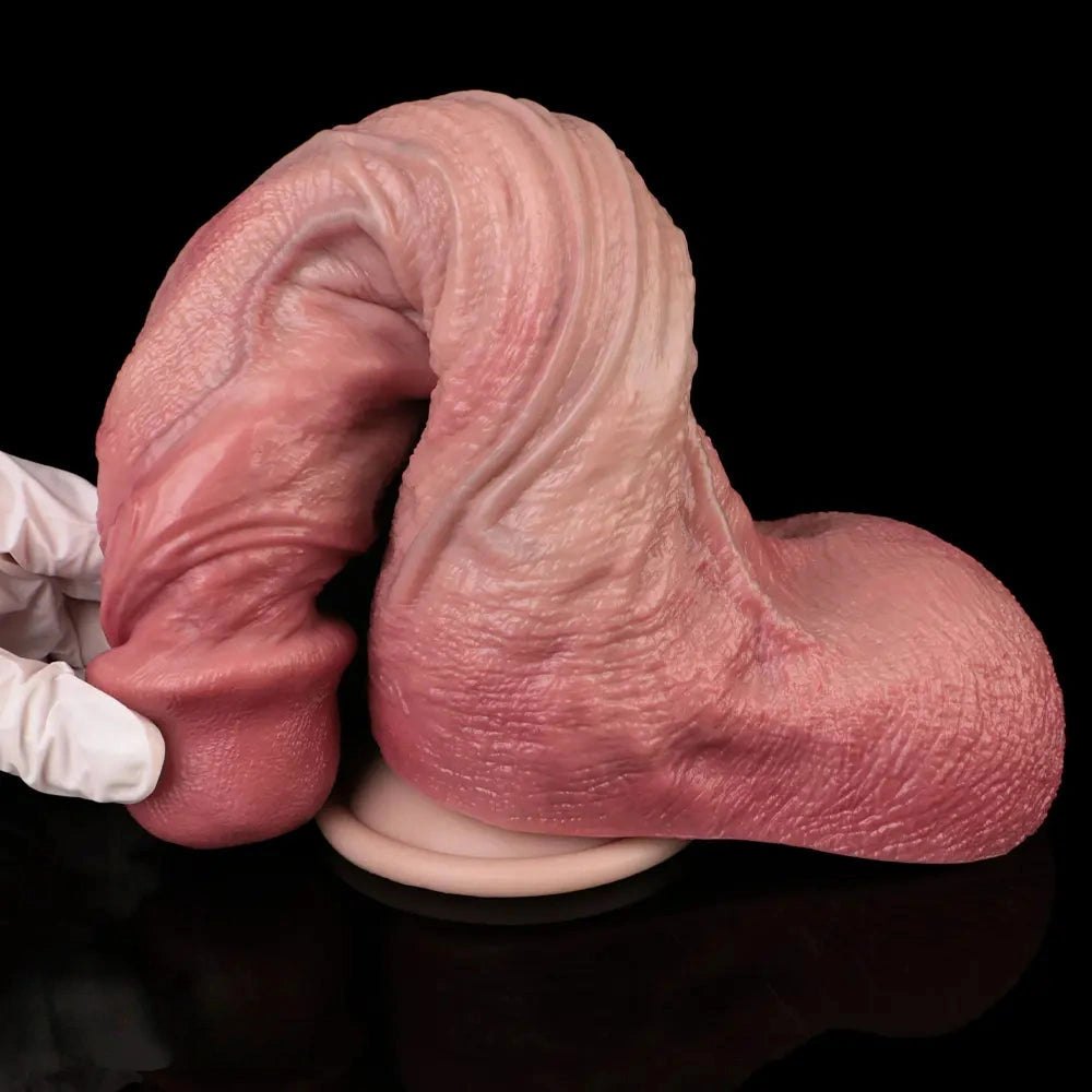 Big Lifelike Liquid Silicone Dildo - Suction Cup Dildo