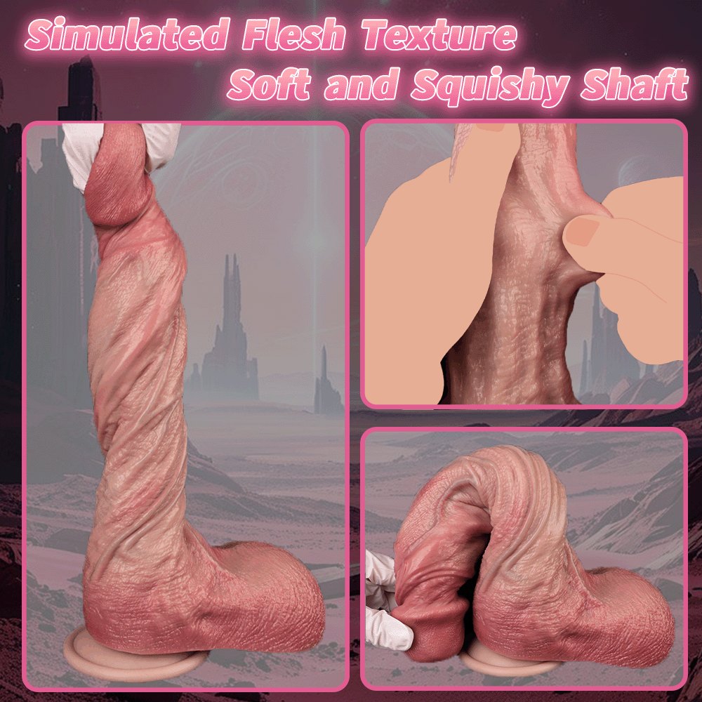 Big Lifelike Liquid Silicone Dildo - Suction Cup Dildo