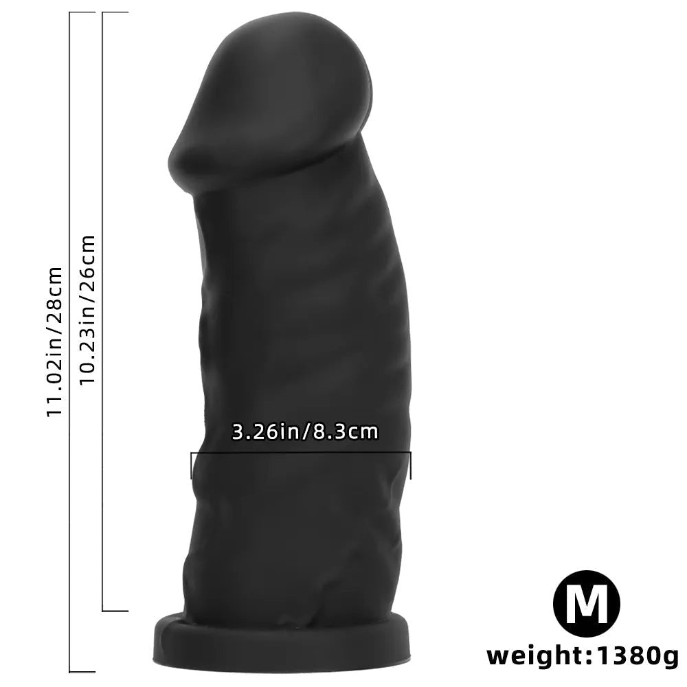 Big Mushroom Head Dildo - Suction Cup Dildo With Base