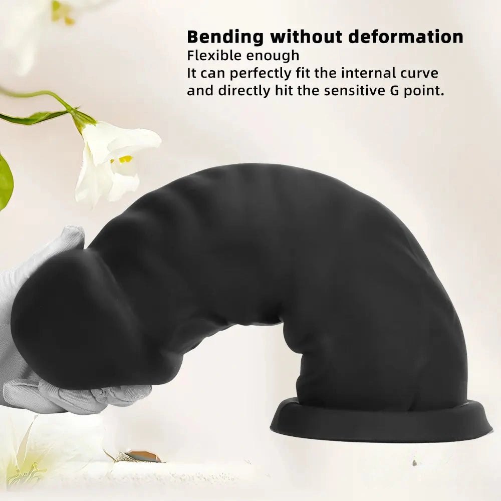 Big Mushroom Head Dildo - Suction Cup Dildo With Base