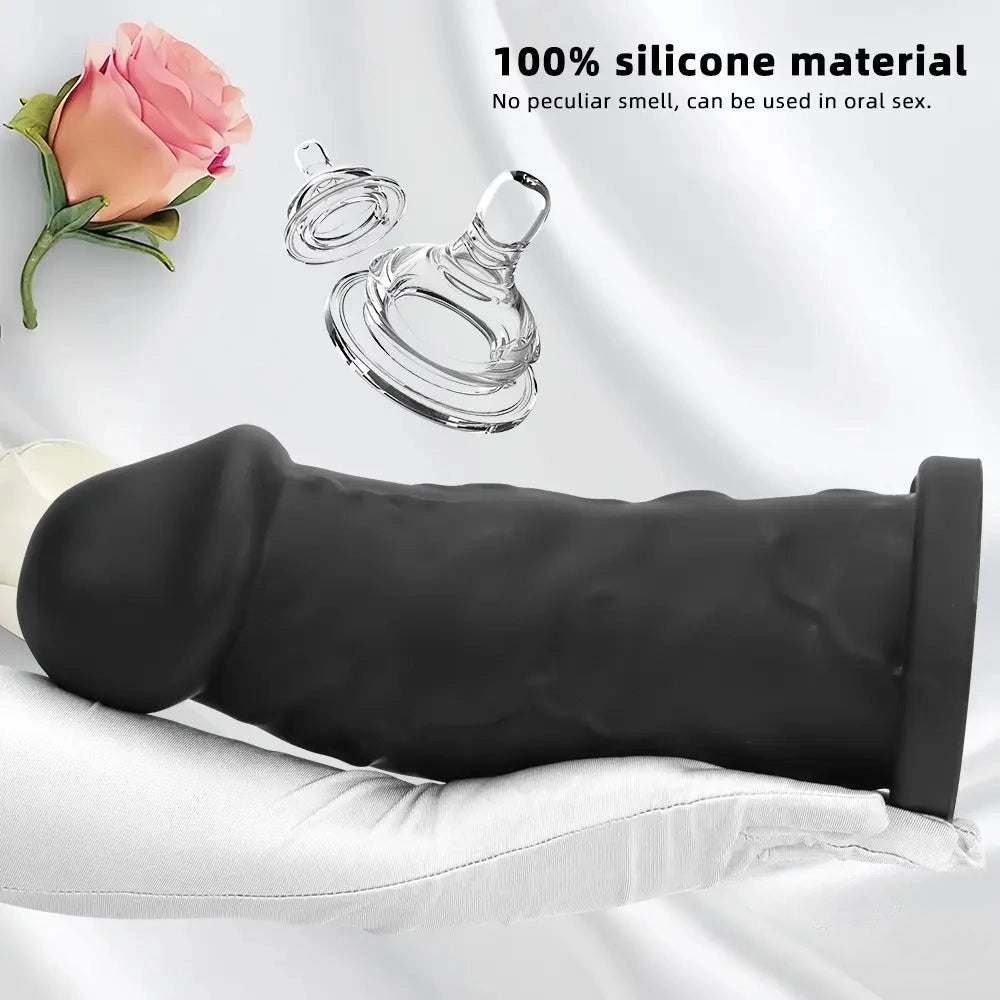 Big Mushroom Head Dildo - Suction Cup Dildo With Base