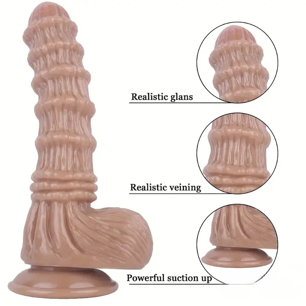 Big PVC Realistic Dildo, 3 Sizes - Giant Realistic Dildo