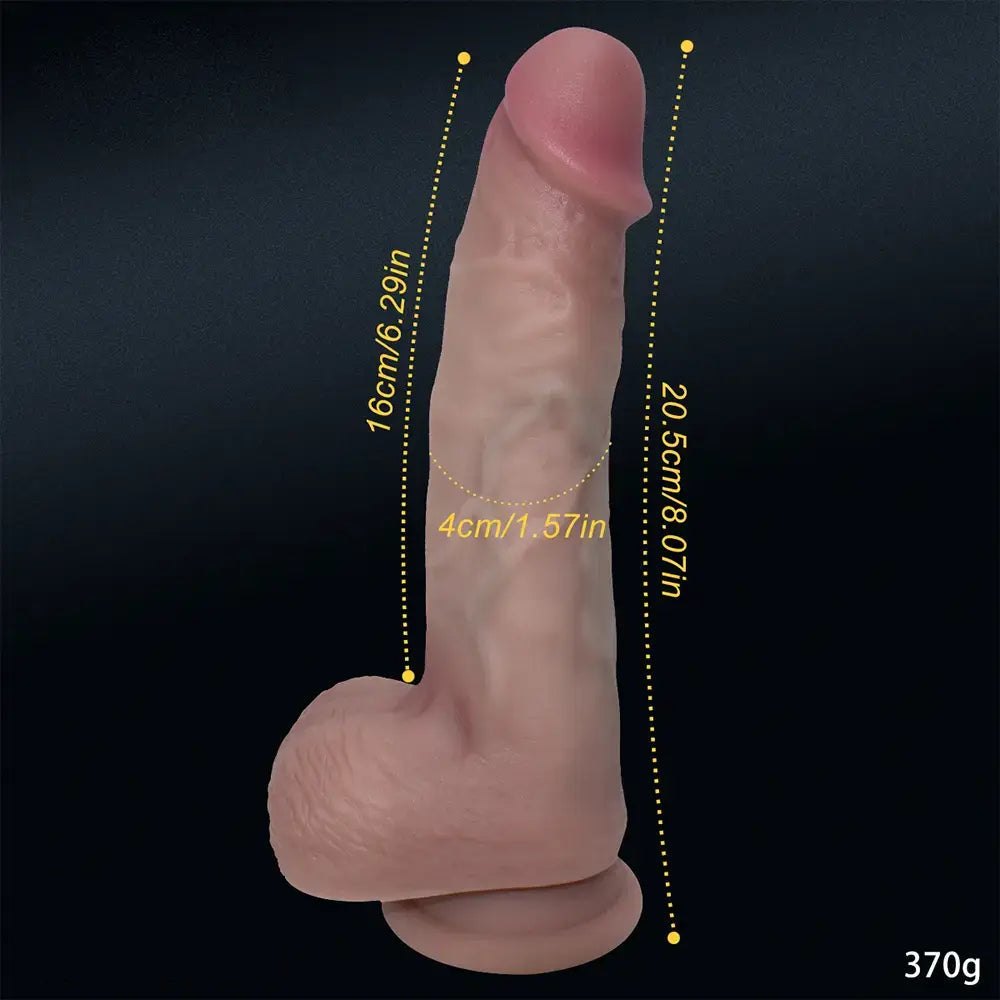 Big Realistic Silicone Dildo 8 In - Extra Long Silicone Dildo