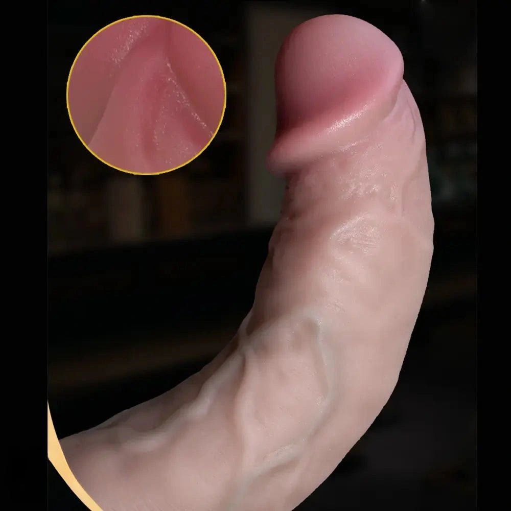 Big Realistic Silicone Dildo 8 In - Extra Long Silicone Dildo