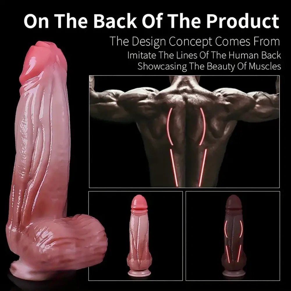 Big Realistic Silicone Dildo 9.45in - Large Silicone Dildo