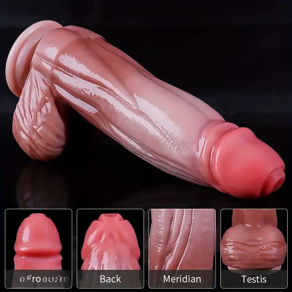 Big Realistic Silicone Dildo 9.45in - Large Silicone Dildo