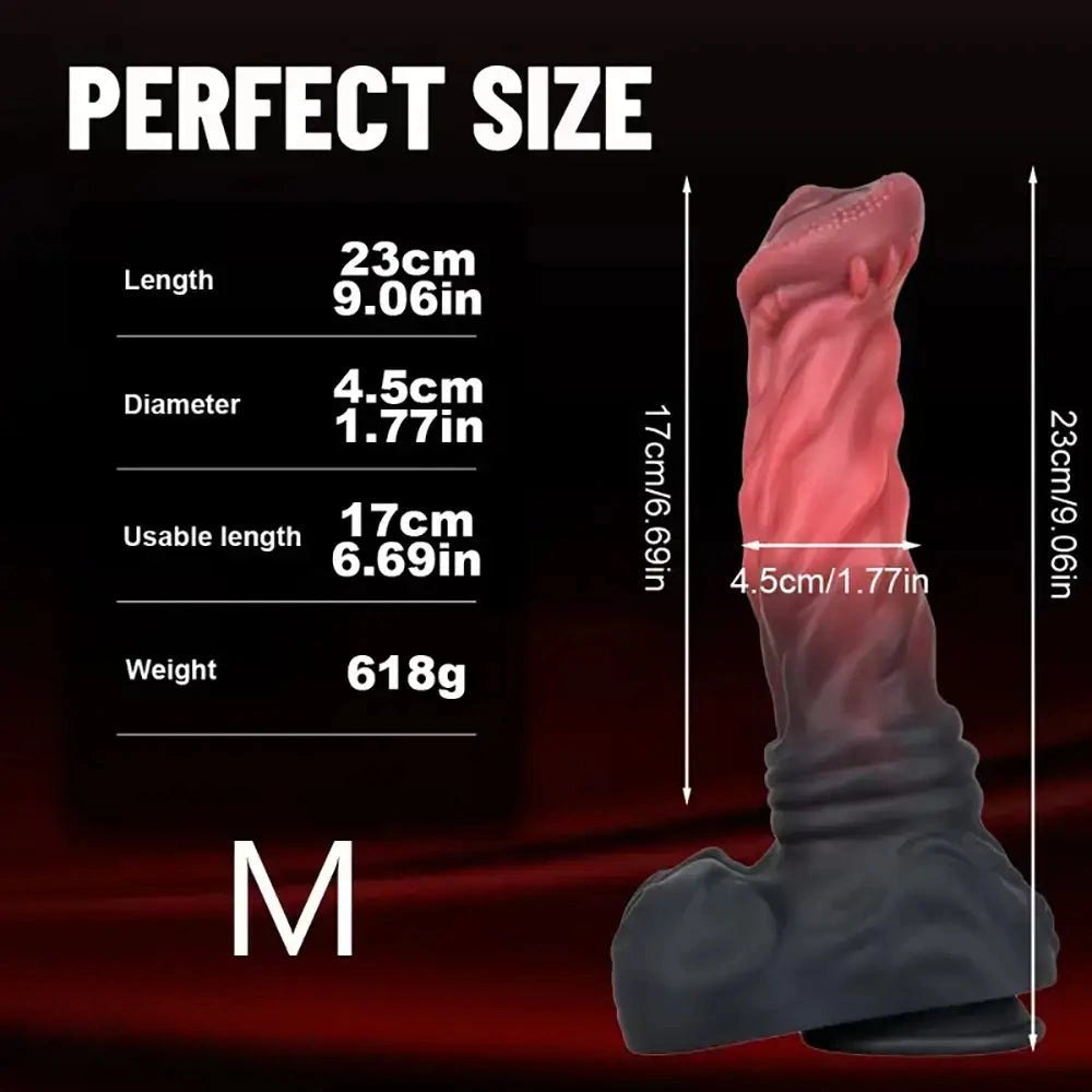 Big Ridged Animal Dildo - Silicone Animal Creature Dildo