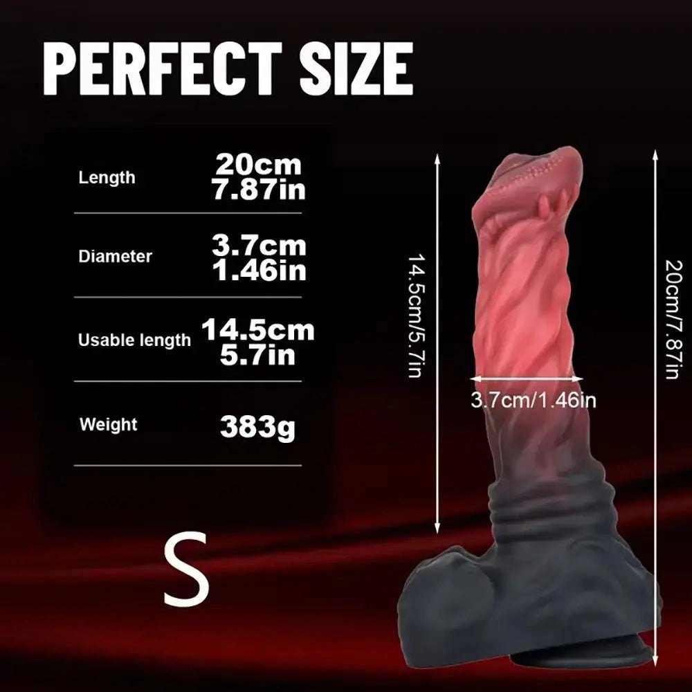 Big Ridged Animal Dildo - Silicone Animal Creature Dildo