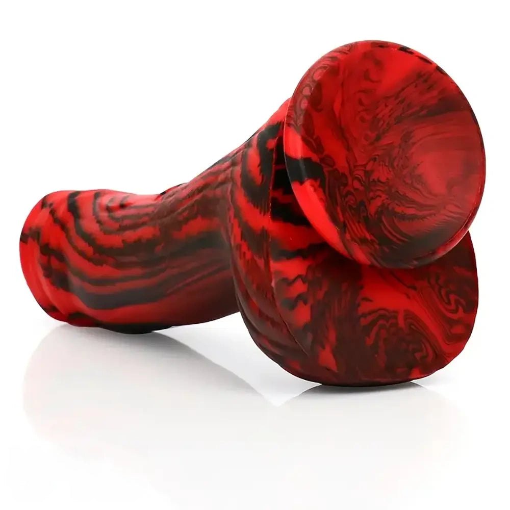 Big Ridged Horse Style Dildo - 9.96 in Knotted Animal Dildo