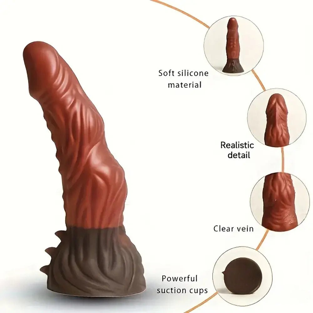 Big Silicone Dildo 8 in - Huge Silicone Dildo