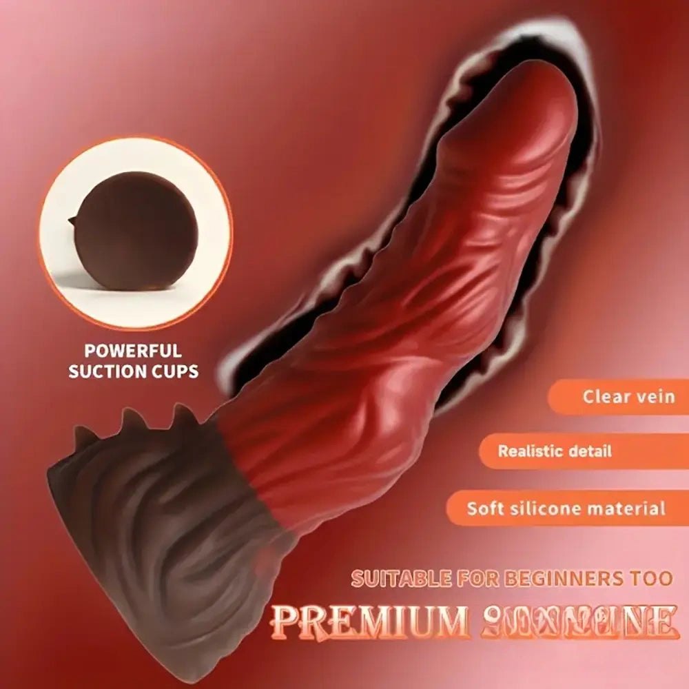 Big Silicone Dildo 8 in - Huge Silicone Dildo