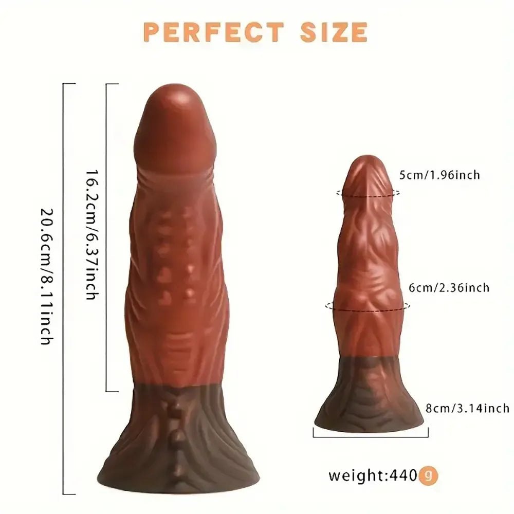 Big Silicone Dildo 8 in - Huge Silicone Dildo