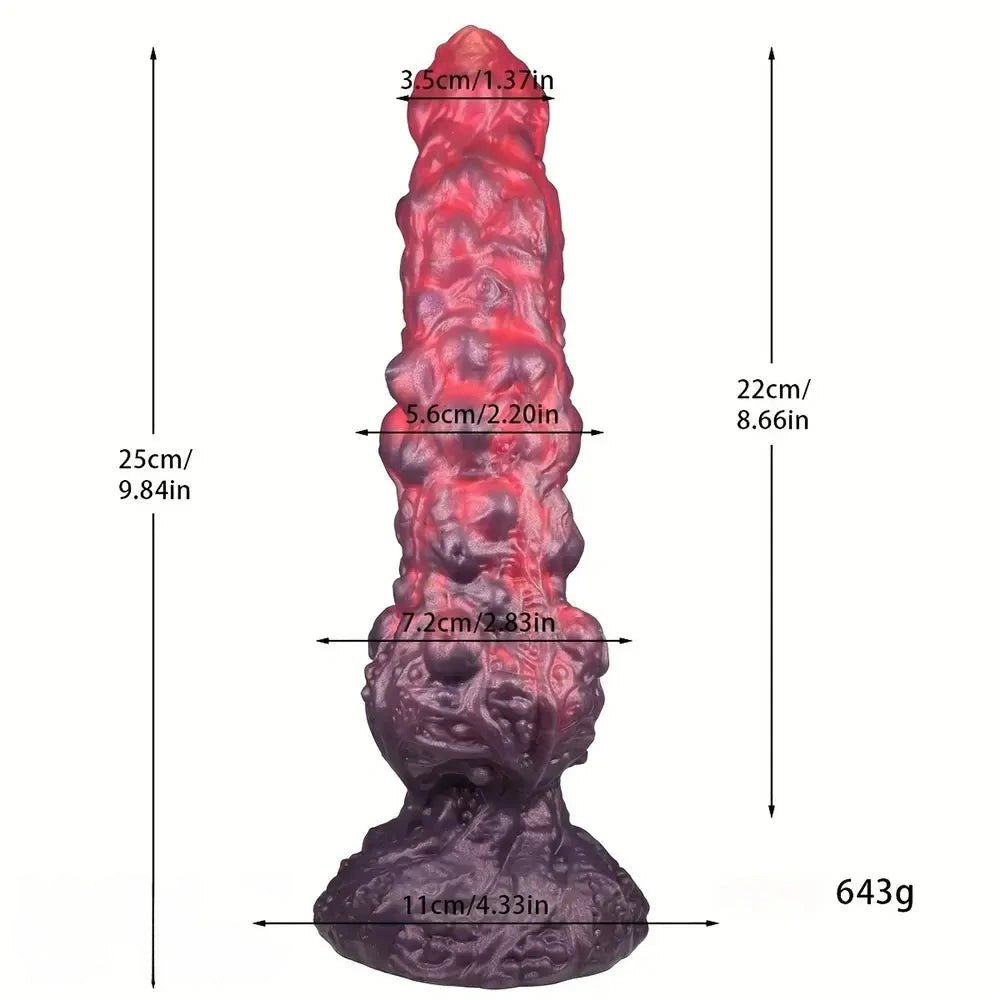 Big Thick Spiked Dildo - Large Thick Silicone Dildo