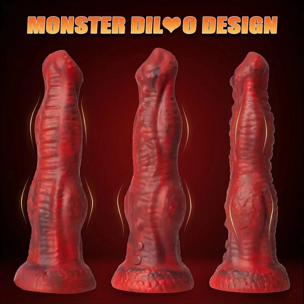Big Thick Silicone Dildo 8.86in - Vibrating Thrusting Dildo