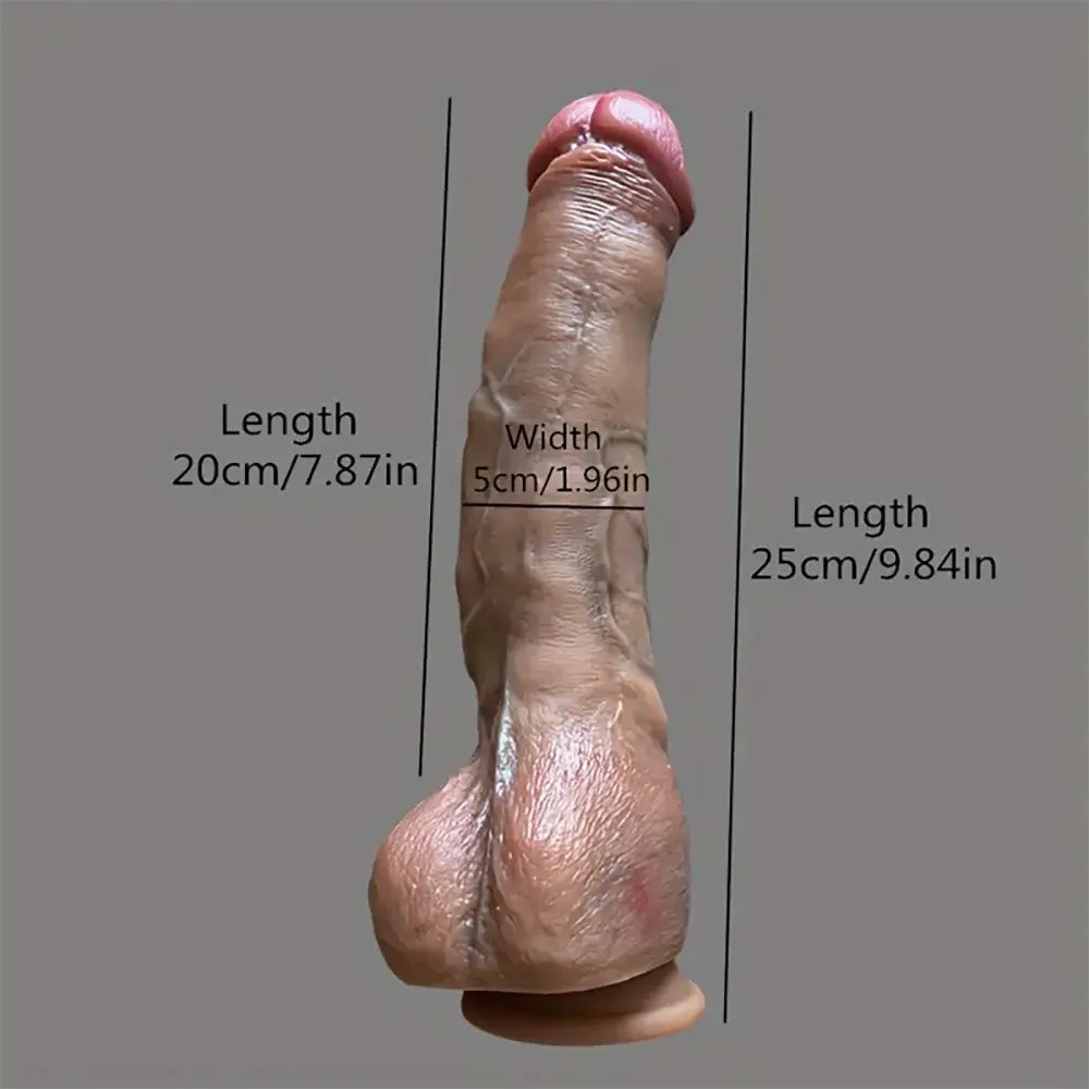 Big Veined Realistic Dildo - Large Thick Silicone Dildo