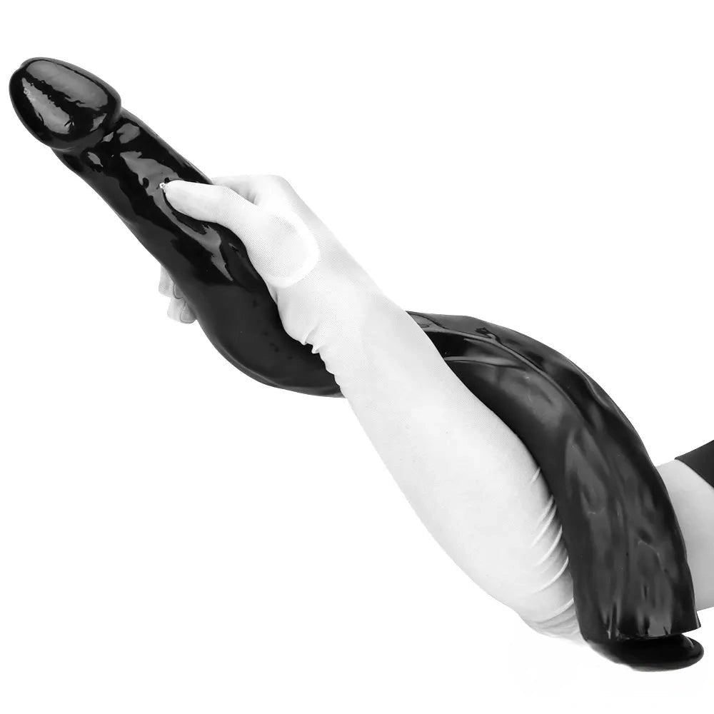 Black Anal Dildo S/L - Realistic Dual Density Dildo