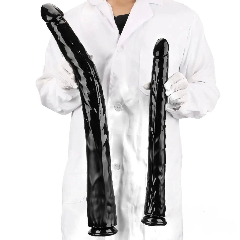 Black Anal Dildo S/L - Realistic Dual Density Dildo