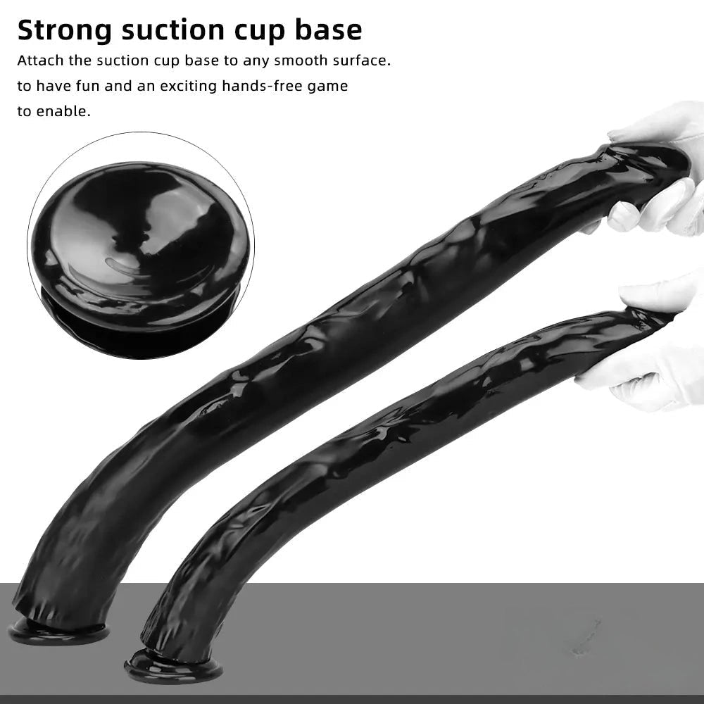 Black Anal Dildo S/L - Realistic Dual Density Dildo