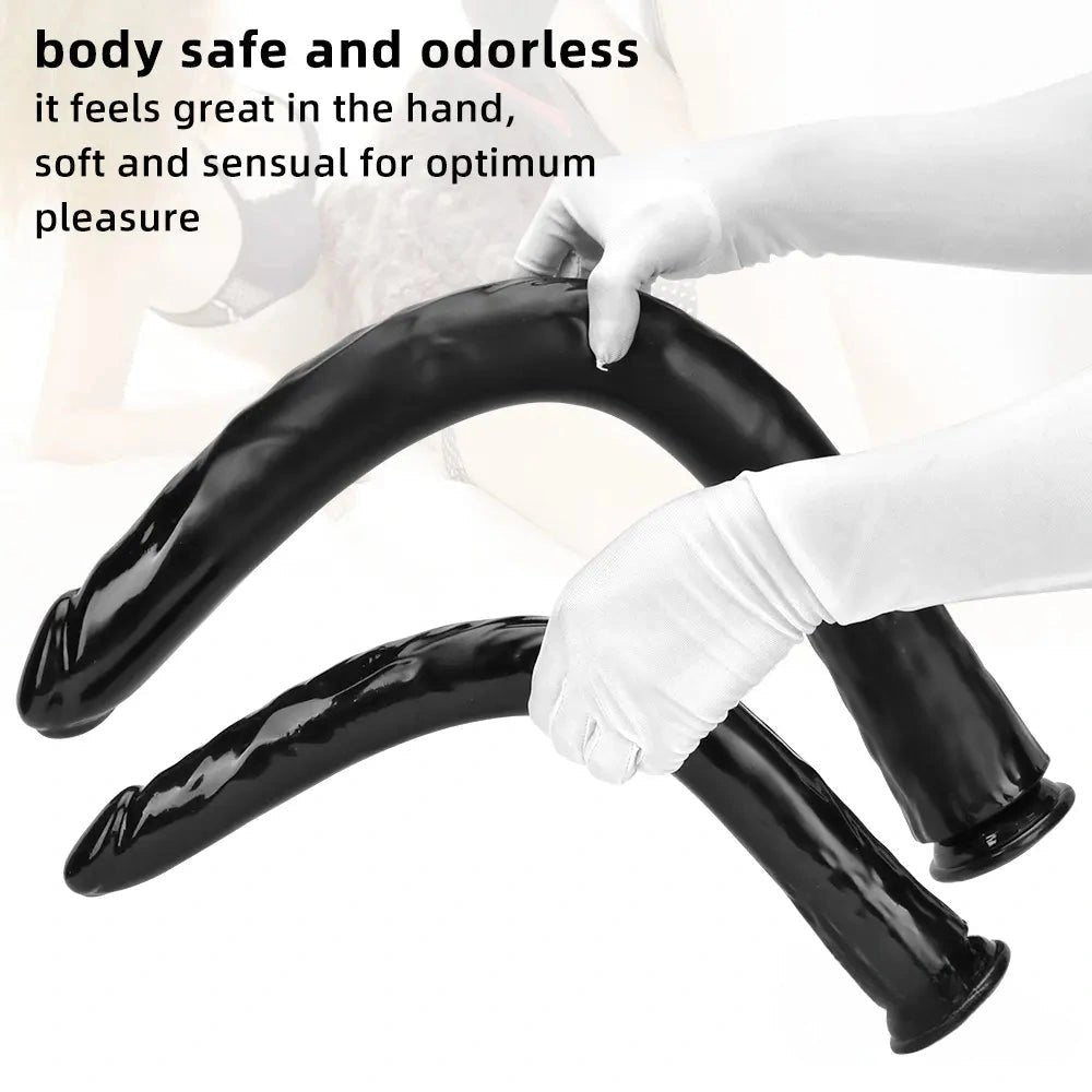 Black Anal Dildo S/L - Realistic Dual Density Dildo