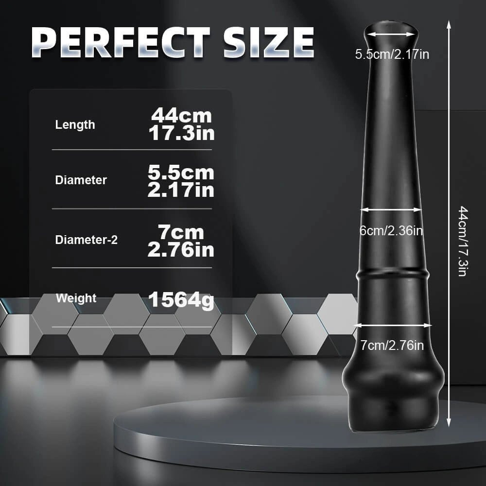 Black Curved Horse Dildo - Animal Horse Dildo
