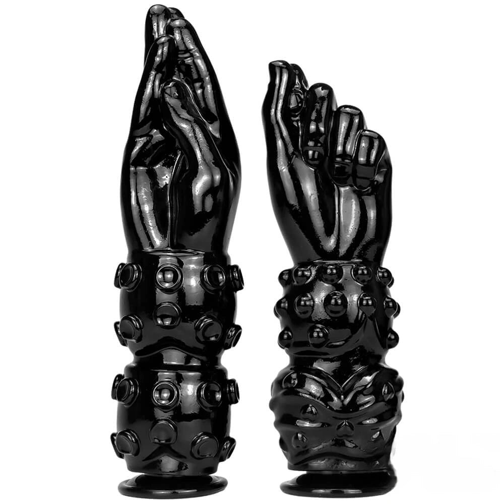 Black Fisting Hand Dildo 3.15in - Extra Thick Large Dildo