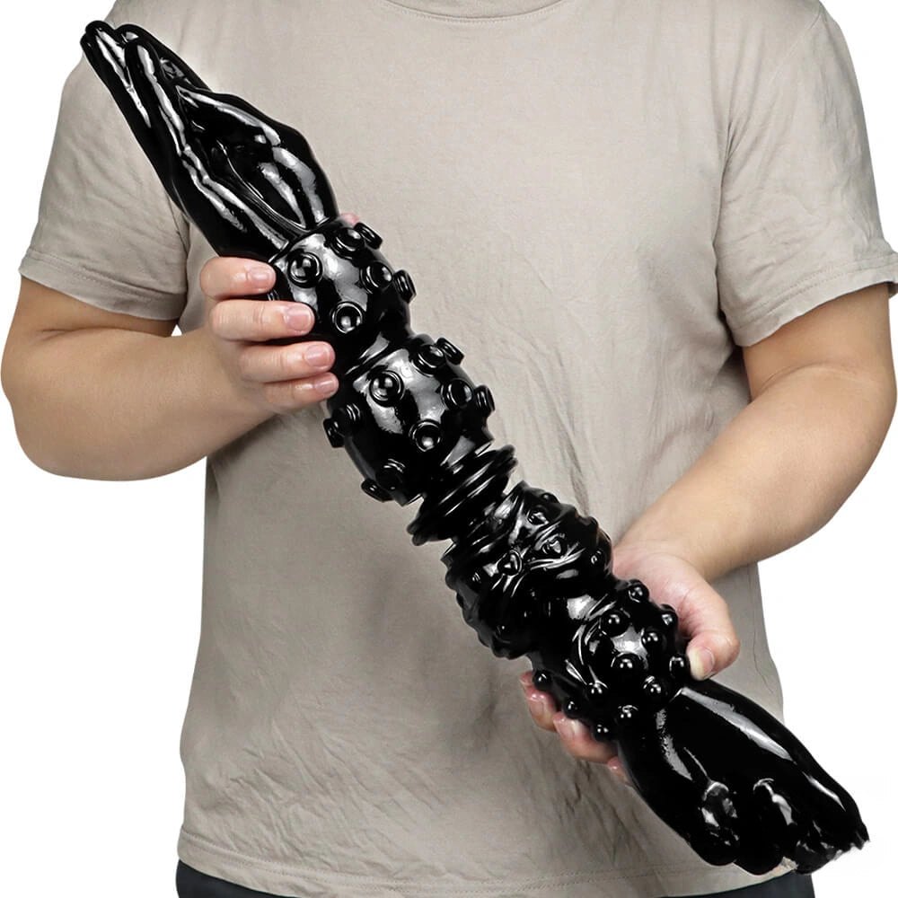Black Fisting Hand Dildo 3.15in - Extra Thick Large Dildo