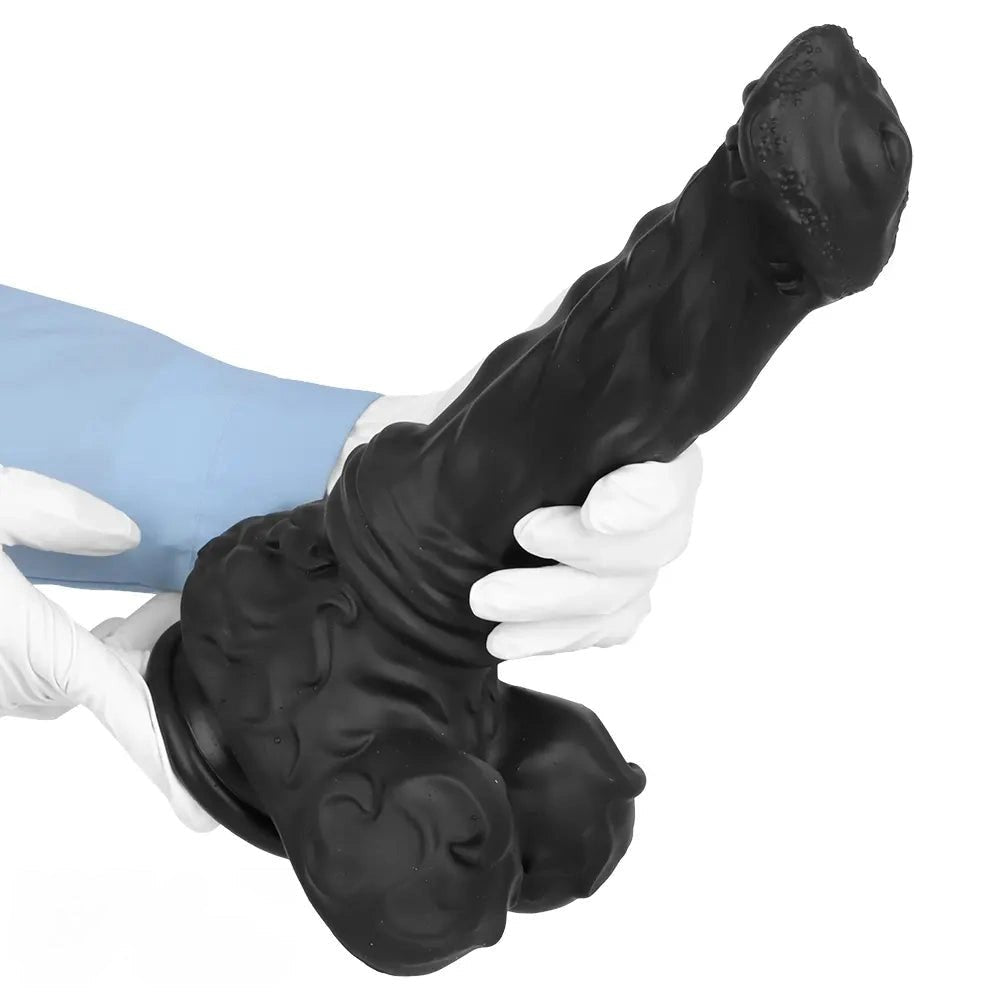 Black Harness-Ready Animal Dildo - Horse Dildo