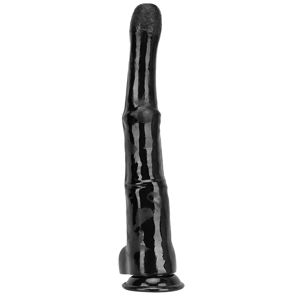 Black Horse Dildo 18.5in - Knotted Horse Dildo