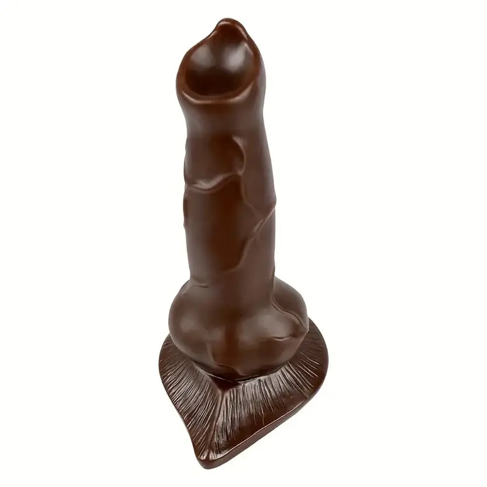 Black Knot Animal Dildo - Dog Knot Dildo With Suction