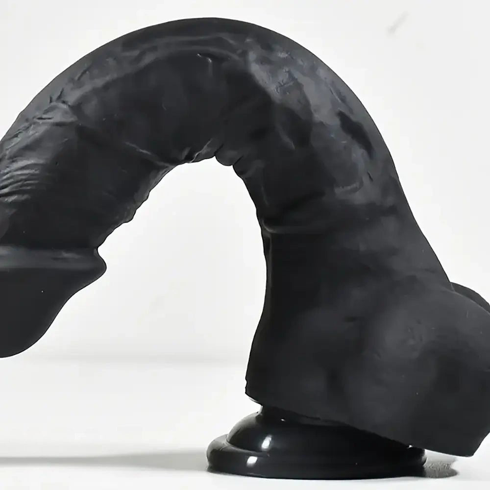 Black Realistic Dildo 9.4 in - Big Suction Cup Dildo