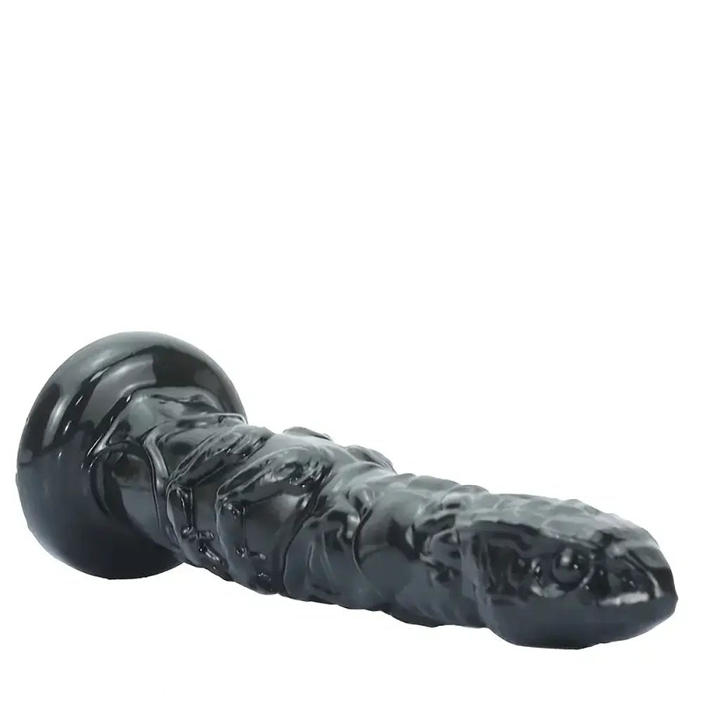 Black Snake Scale PVC Dildo - Animal Fantasy Dildo